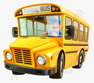 Driver Png Transparent Category - Vector Image Of School Bus, Png Download, Free Download