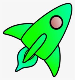Flying Rocket Clipart - Green Rocket Clip Art, HD Png Download, Free Download