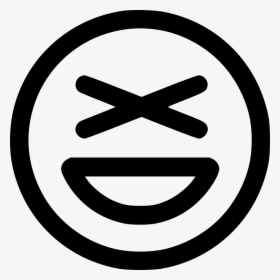 Lol - Black And White Laughing Icon, HD Png Download, Free Download