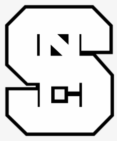 Nc State University Logo Black And White - White Nc State Logo, HD Png Download, Free Download
