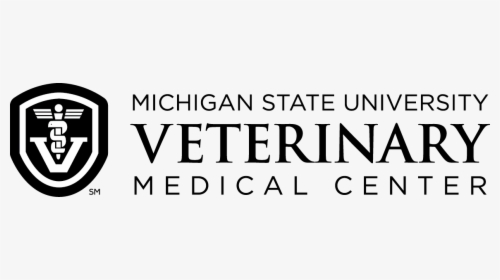 Msu Veterinary Medical Center Logo Black Text White - Msu Cvm Logo, HD Png Download, Free Download