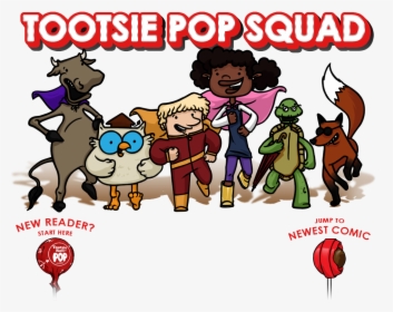 Tootsie Roll Characters - Tootsie Pop Squad, HD Png Download, Free Download
