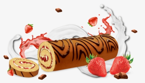 Transparent Strawberry Jam Clipart - Swiss Roll, HD Png Download, Free Download
