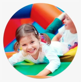 Happy Kid Circle - Indoor Bounce House Play, HD Png Download, Free Download