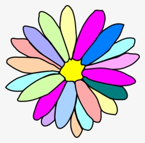 Colorful Flower Clip Art, HD Png Download, Free Download