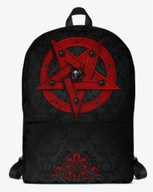 Red Pentagram Backpack - Crowns Guam Backpack, HD Png Download, Free Download