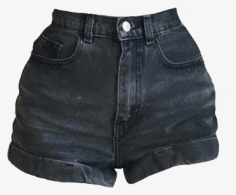 Black Jean Shorts Aesthetic, HD Png Download, Free Download