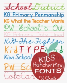 Free Kg Fonts For Teachers, HD Png Download, Free Download