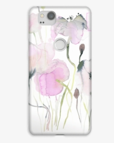 Painted Pink Flowers Case Pixel - Mobile Phone Case, HD Png Download, Free Download