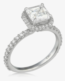 Secret Halo Engagement Ring - Engagement Ring, HD Png Download, Free Download