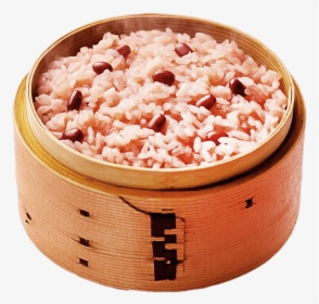 Rice And Bean Mix In Steaming Basket - Red Bean Rice, HD Png Download, Free Download