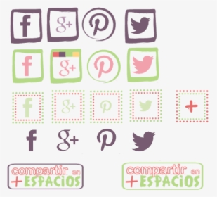 Iconos De Redes Sociales Para Tu Blog - Sticker, HD Png Download, Free Download