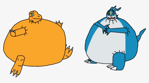 Agumon And Veemon - Veemon And Agumon, HD Png Download, Free Download