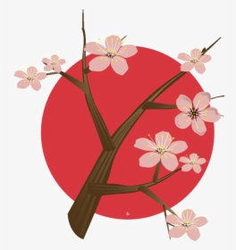 Japanese Flowering Cherry Png Free Download - Japan Cherry Blossom Logo, Transparent Png, Free Download