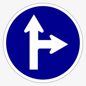 Indonesia Road Sign Mandatory 2b - Traffic Sign, HD Png Download, Free Download