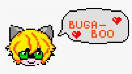 Pixel Art Chat Noir Buga Boo Pixel Art Miraculous Ladybug Hd Png Download Kindpng