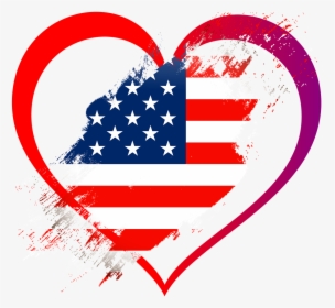 Bandeira, Coração, Amor, Estados Unidos, América, Nação - Back The Blue Flag, HD Png Download, Free Download
