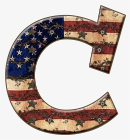 Alfabeto Bandeira Estados Unidos Png - Grannys Enchanted Blog American Letters C, Transparent Png, Free Download
