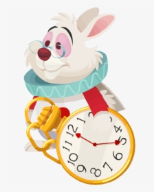 Clock,cartoon,alarm Clock,wall Clock,clip Art,illustration,home - Disney Alice In Wonderland White Rabbit, HD Png Download, Free Download