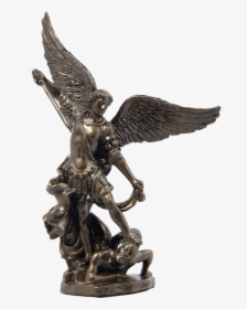Archangel - Michael Statue - Michael And Demon Statue, HD Png Download, Free Download