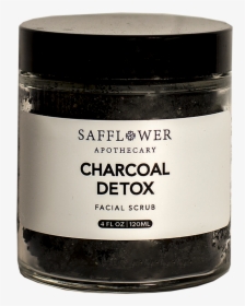 Charcoal Safflower Pulp Detox Facial Scrub Safflower - Eye Shadow, HD Png Download, Free Download