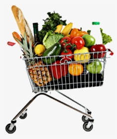 #grocery Shopping #grocery Cart #food - Full Shopping Trolley, HD Png Download, Free Download
