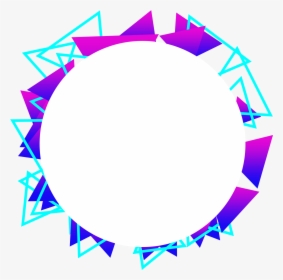 Blue Violet Gradient Decorative Commercial Minimalist - Circle, HD Png Download, Free Download