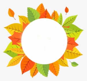 Decorative Leaf Transparent Png - Autumn Leaves Circle Png, Png Download, Free Download