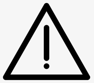 Hazard Sign Black And White , Png Download - Warning Sign Black And White, Transparent Png, Free Download