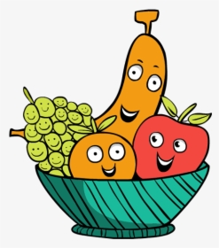 Fruits In The Basket Cartoon, HD Png Download, Free Download