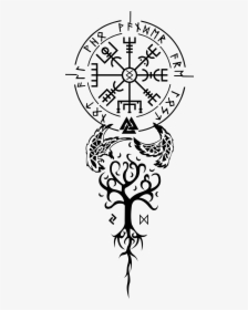 Vegvisir Not All Who Wander Are Lost - Not All Who Wander Are Lost Viking, HD Png Download, Free Download