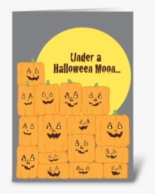 Halloween Moon Greeting Card - One Green Planet, HD Png Download, Free Download