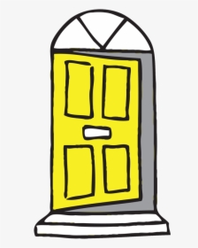 Door Clipart Plan - Yellow Door Clipart, HD Png Download, Free Download