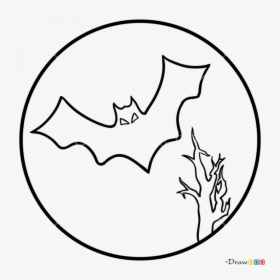 Transparent Halloween Bat Clipart - Halloween Cartoons To Draw, HD Png Download, Free Download