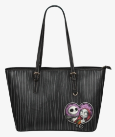 Jack & Sally Heart Leather Tote Bag/large - Queen Sac, HD Png Download, Free Download
