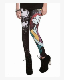 Jack And Sally Leggings, HD Png Download, Free Download