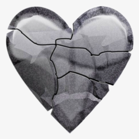 Heart #broken #glass Iice #pain - Rock Heart Emoji, HD Png Download, Free Download
