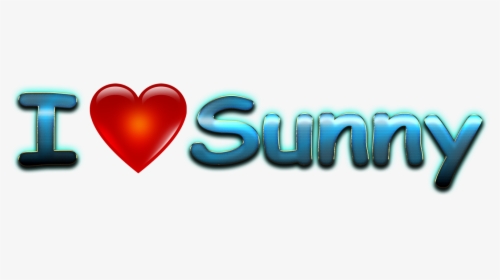 Sunny Love Name Heart Design Png - Heart, Transparent Png, Free Download