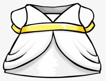 Snow Fairy Dress Clothing Icon Id 4123 - Club Penguin White Dress, HD Png Download, Free Download