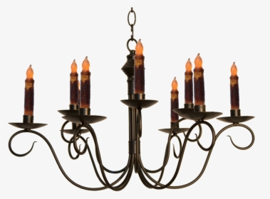 Katie"s Handcrafted Lighting Adams 2-tier Candle Chandelier - Chandelier, HD Png Download, Free Download