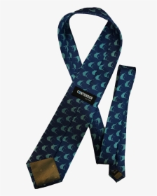 Contender Navy With Teal Sailfish Icon Silk Woven Mens, HD Png Download, Free Download
