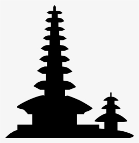 Dragon And Tiger Pagodas - Vector Pura Bali Png, Transparent Png, Free Download