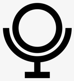 This Icon Is Depicting A Bathroom Mirror On A Stand - Circle, HD Png Download, Free Download