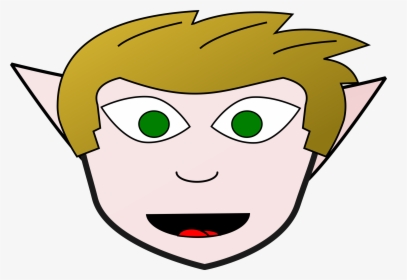 Stater Elf Male Clip Arts - Cartoon Elf Face With No Hat, HD Png Download, Free Download