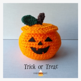 Calabaza Crochet Para Chuches Halloween - Calabaza De Halloween Tejida, HD Png Download, Free Download
