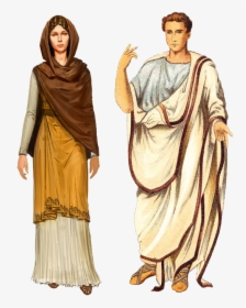 Ancient Roman Men And Women Clothing, HD Png Download, Free Download