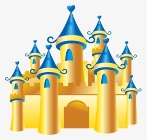 Castle Gratis Download - Gold Disney Castle Png, Transparent Png, Free Download