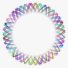 Symmetry,circle,line - Colorful Circle Frame Png, Transparent Png, Free Download