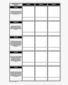 Story Grid Worksheet, HD Png Download, Free Download