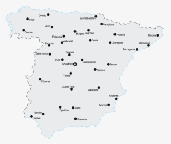 Länderumrisse Schlag Den Raab - Spain Map White Png, Transparent Png, Free Download